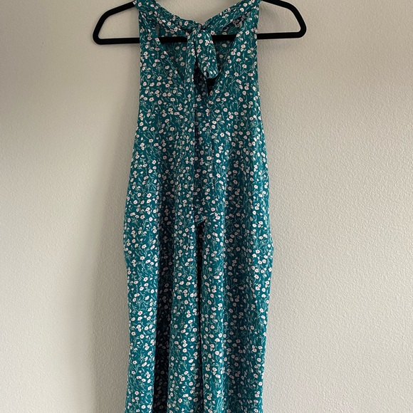 Shein Curve High Neck Floral Sleeveless Dress 1X - Picture 5 of 6